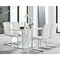 Armen Living Amanda 5 Piece White Rectangular Dining Set SETAMDI5WH - alternate 3